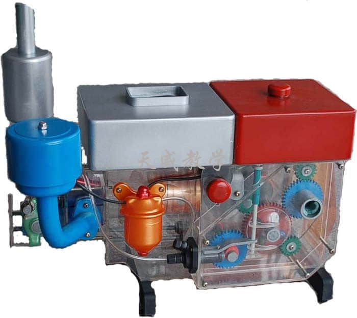 195柴油機總成模型