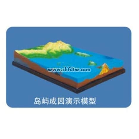 島嶼成因演示模型