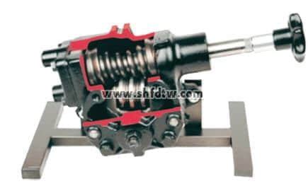 蝸輪蝸桿式轉(zhuǎn)向器解剖模型