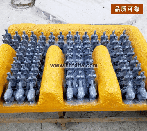 秦始皇陵兵馬球俑一號(hào)坑部份復(fù)原模型